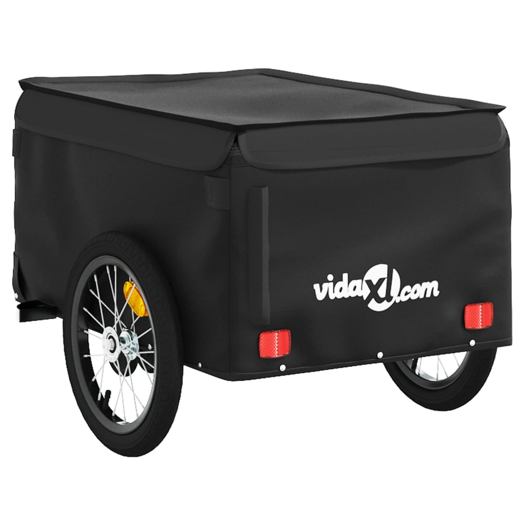 Bicycle Trailer Black 45 kg Iron