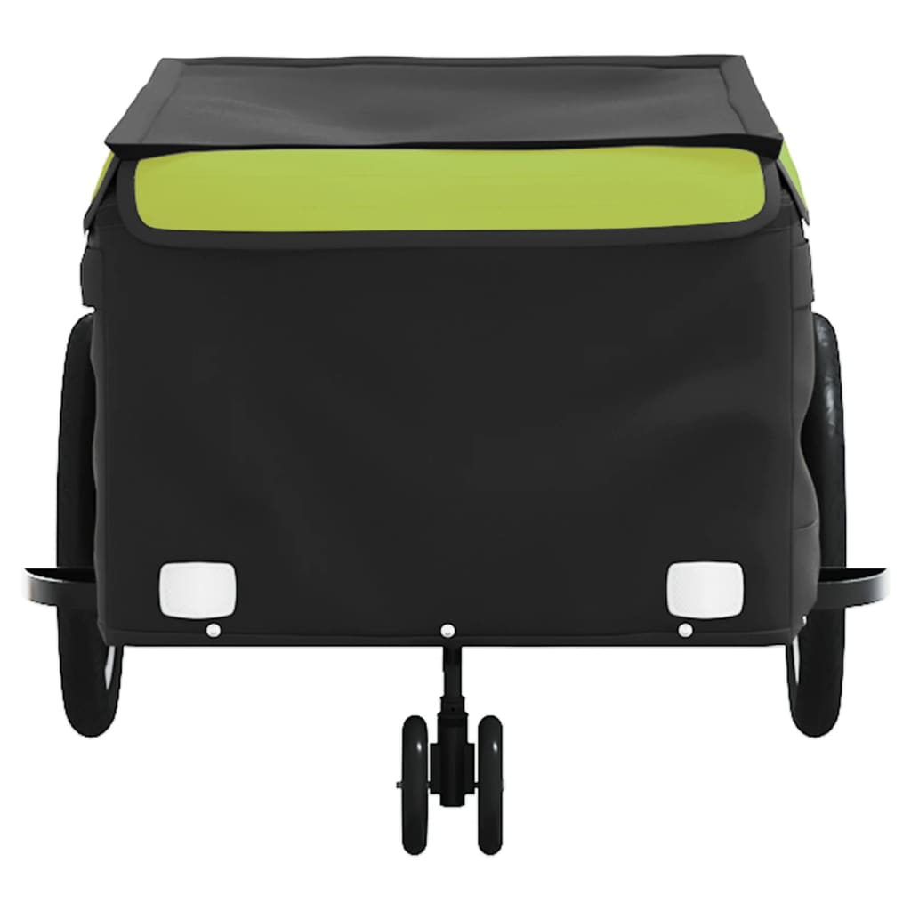 Bicycle Trailer Black and Green 45 kg Iron