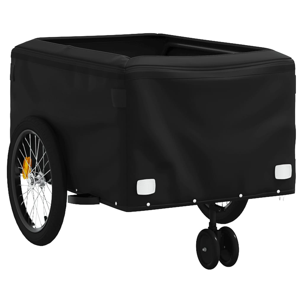 Bicycle Trailer Black and Green 45 kg Iron