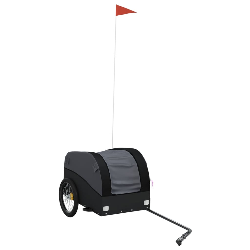 Bicycle Trailer Black 30 kg Iron