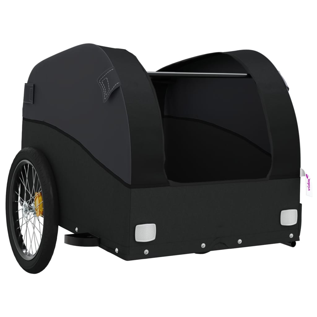 Bicycle Trailer Black 30 kg Iron