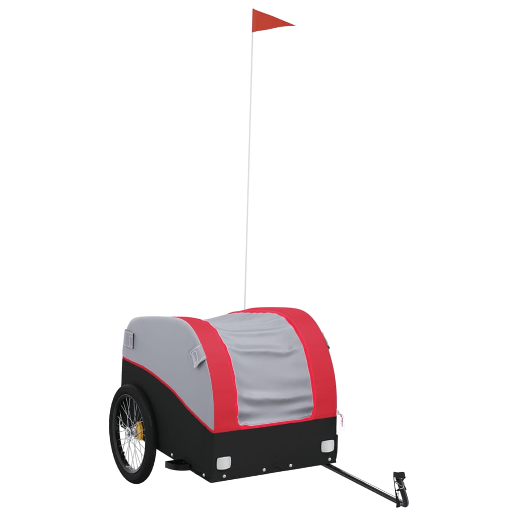 Bicycle Trailer Black and Red 45 kg Iron