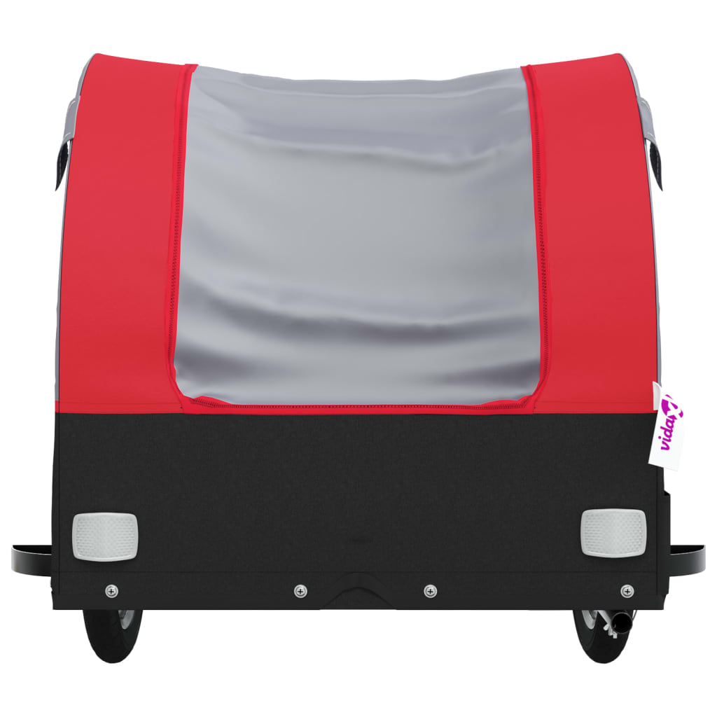 Bicycle Trailer Black and Red 45 kg Iron