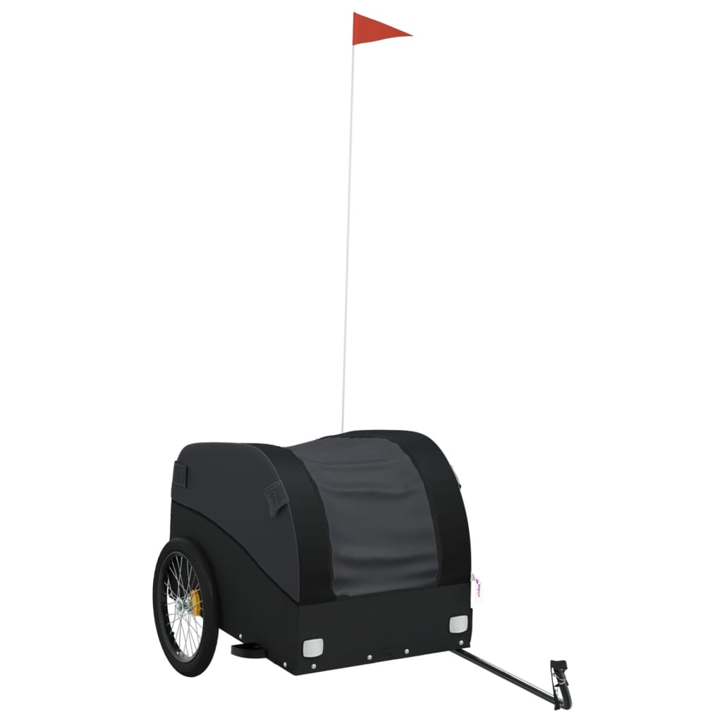 Bicycle Trailer Black 45 kg Iron