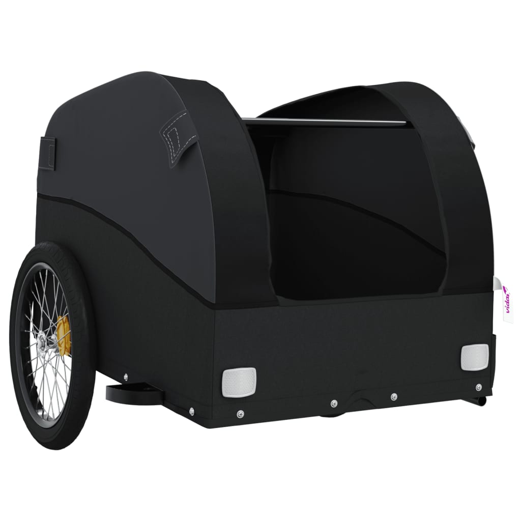 Bicycle Trailer Black 45 kg Iron