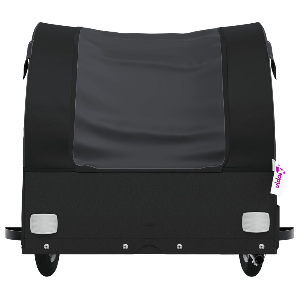 Bicycle Trailer Black 45 kg Iron