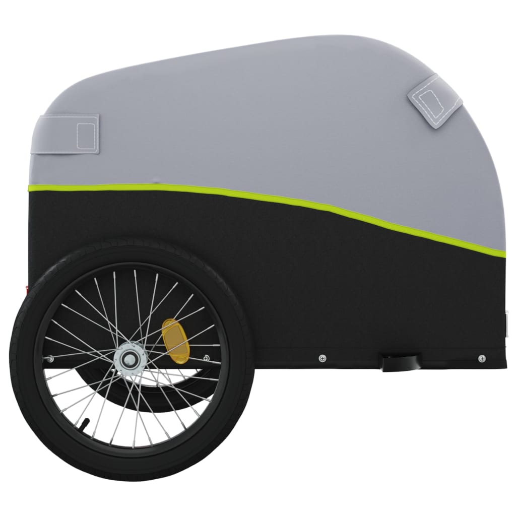 Bicycle Trailer Black and Green 45 kg Iron