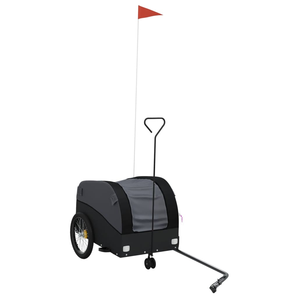 Bicycle Trailer Black 30 kg Iron