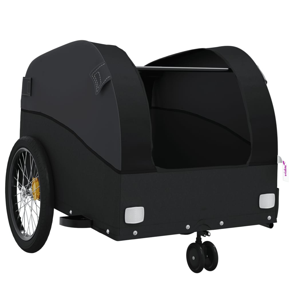 Bicycle Trailer Black 30 kg Iron