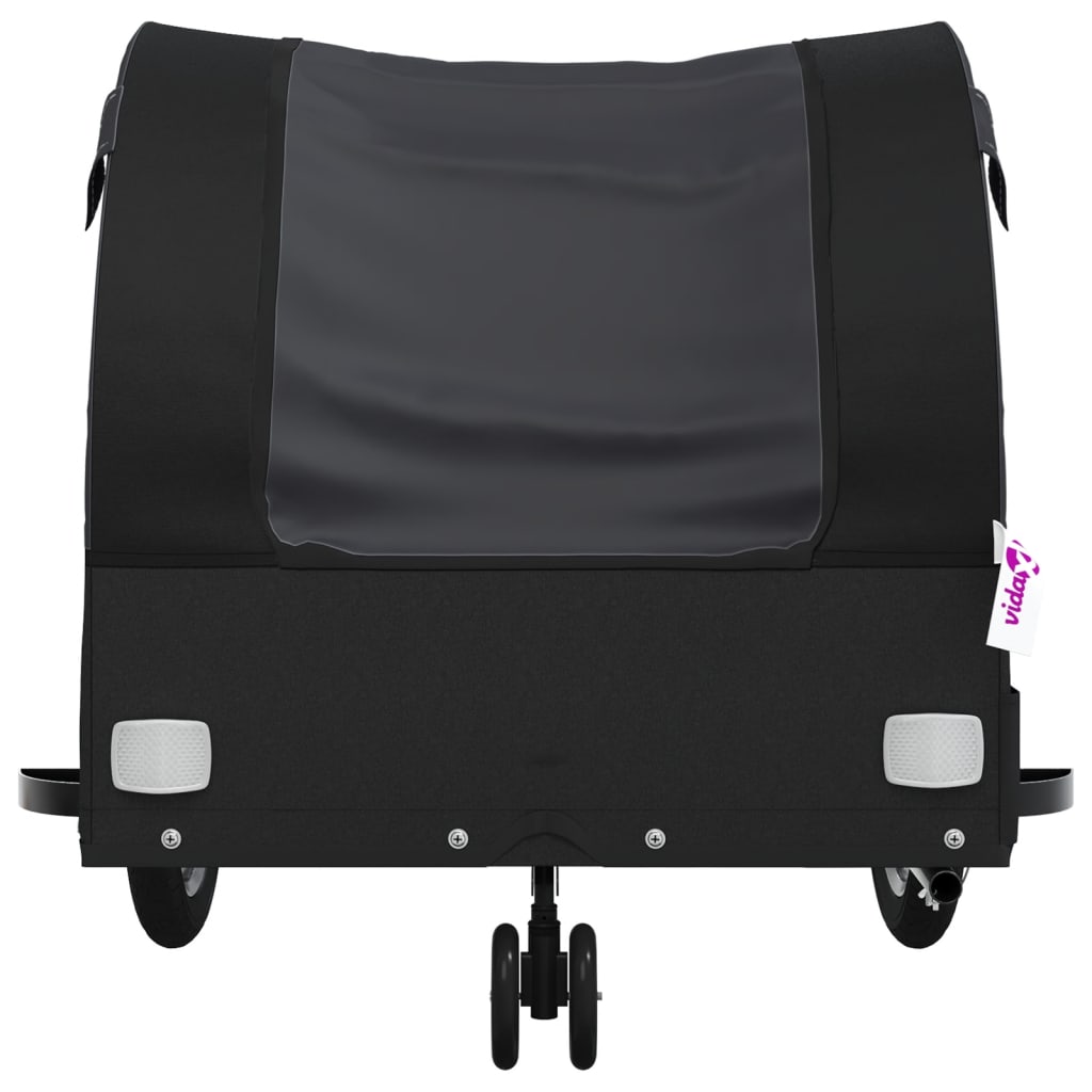 Bicycle Trailer Black 30 kg Iron