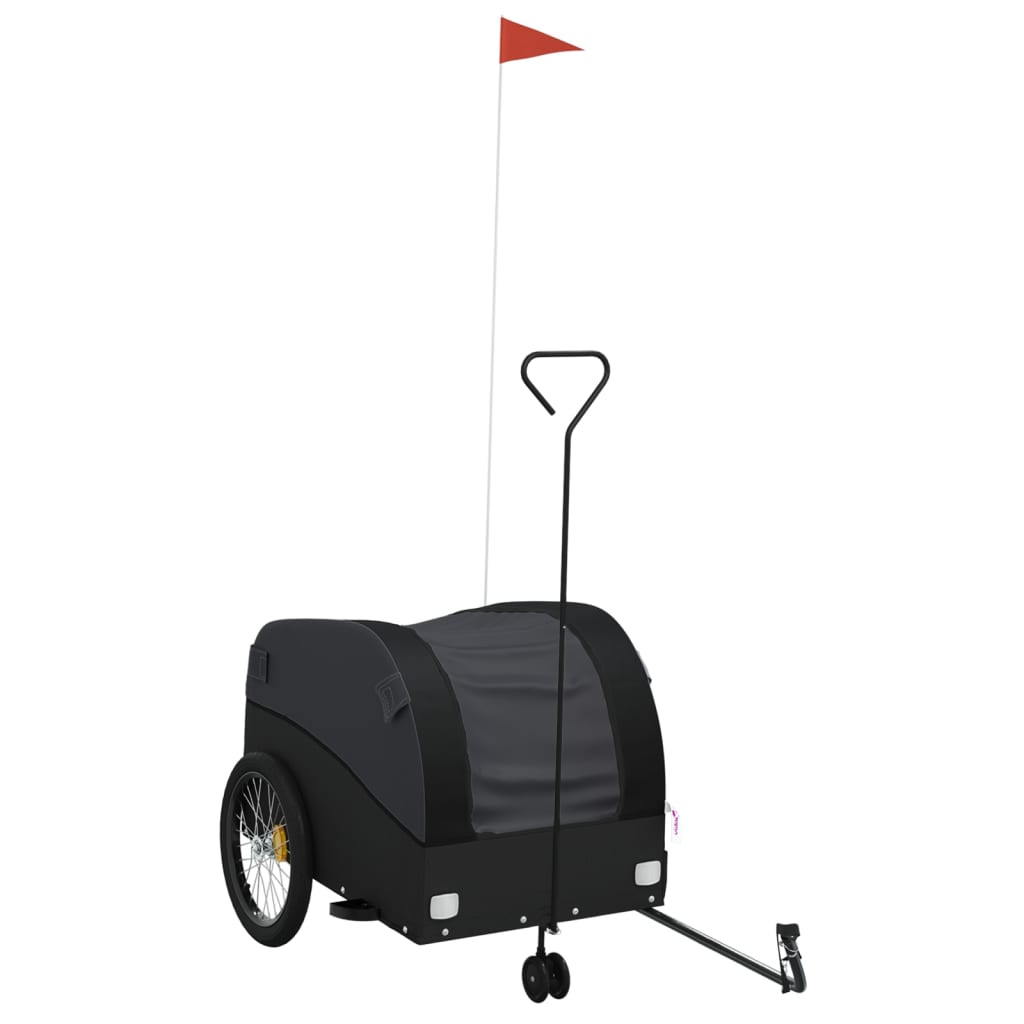 Bicycle Trailer Black 45 kg Iron
