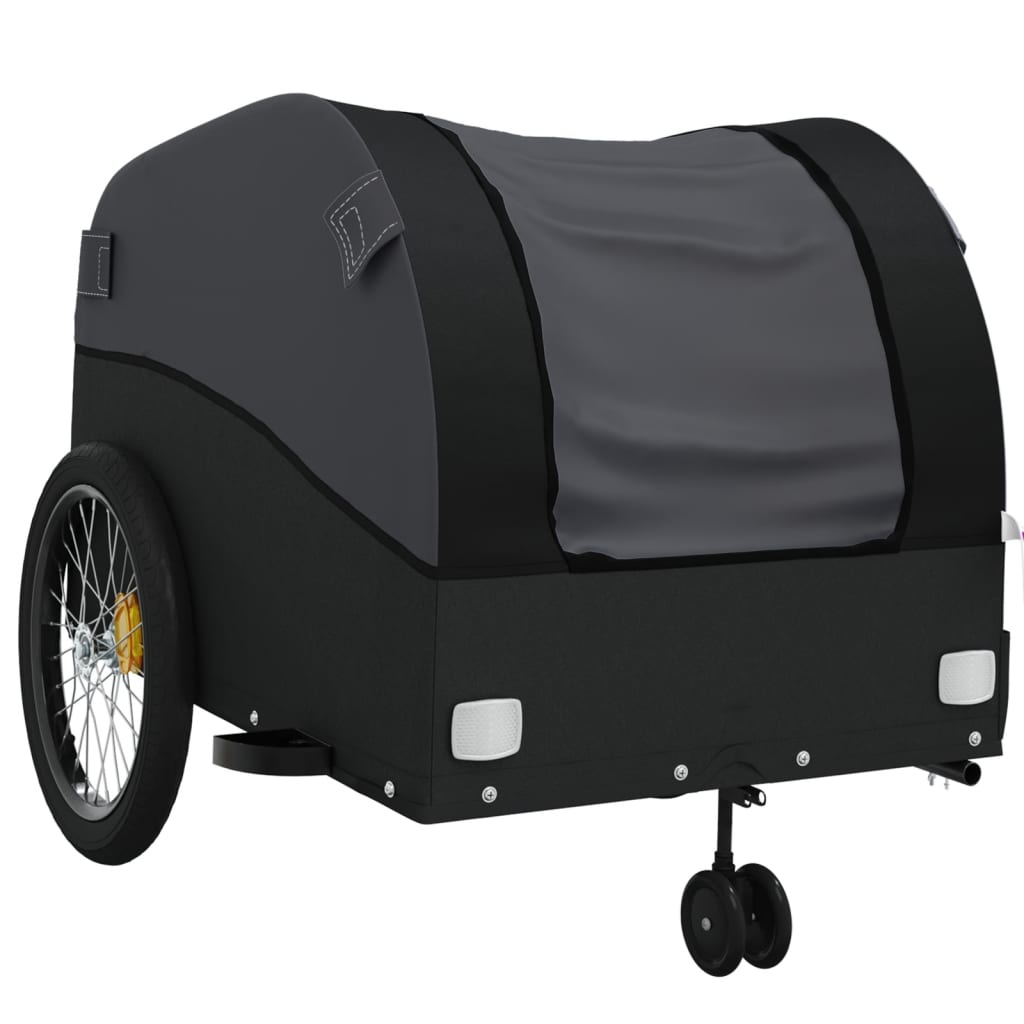 Bicycle Trailer Black 45 kg Iron