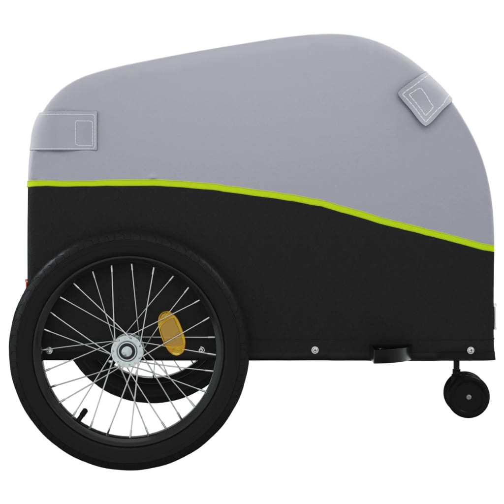 Bicycle Trailer Black and Green 45 kg Iron