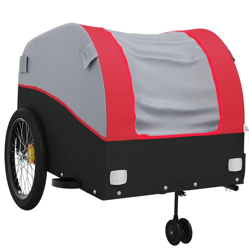 Bicycle Trailer Black and Red 45 kg Iron