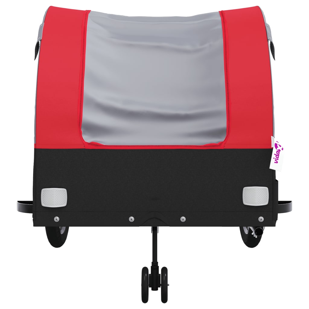 Bicycle Trailer Black and Red 45 kg Iron
