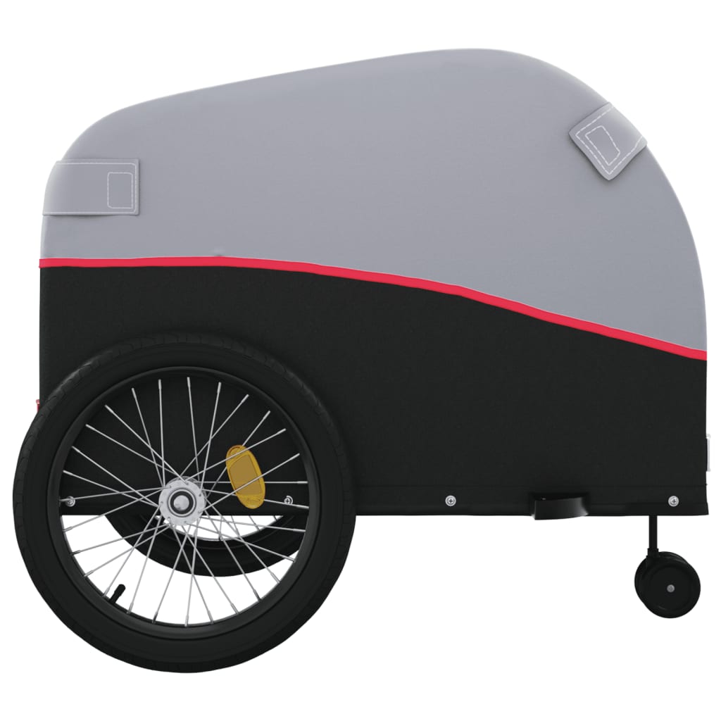 Bicycle Trailer Black and Red 45 kg Iron