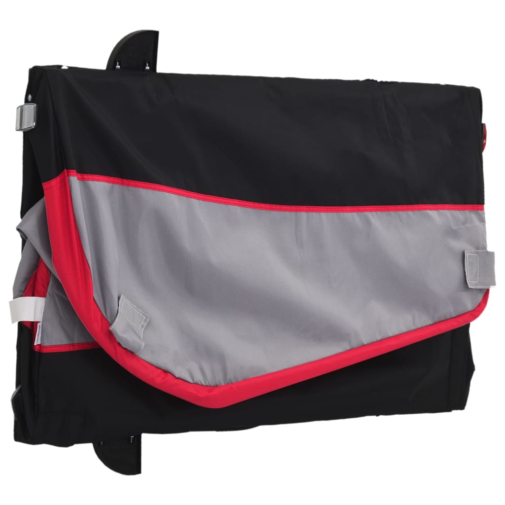 Bicycle Trailer Black and Red 45 kg Iron