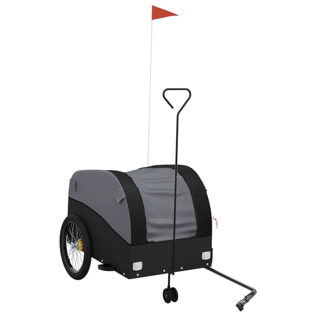 Bicycle Trailer Black 45 kg Iron