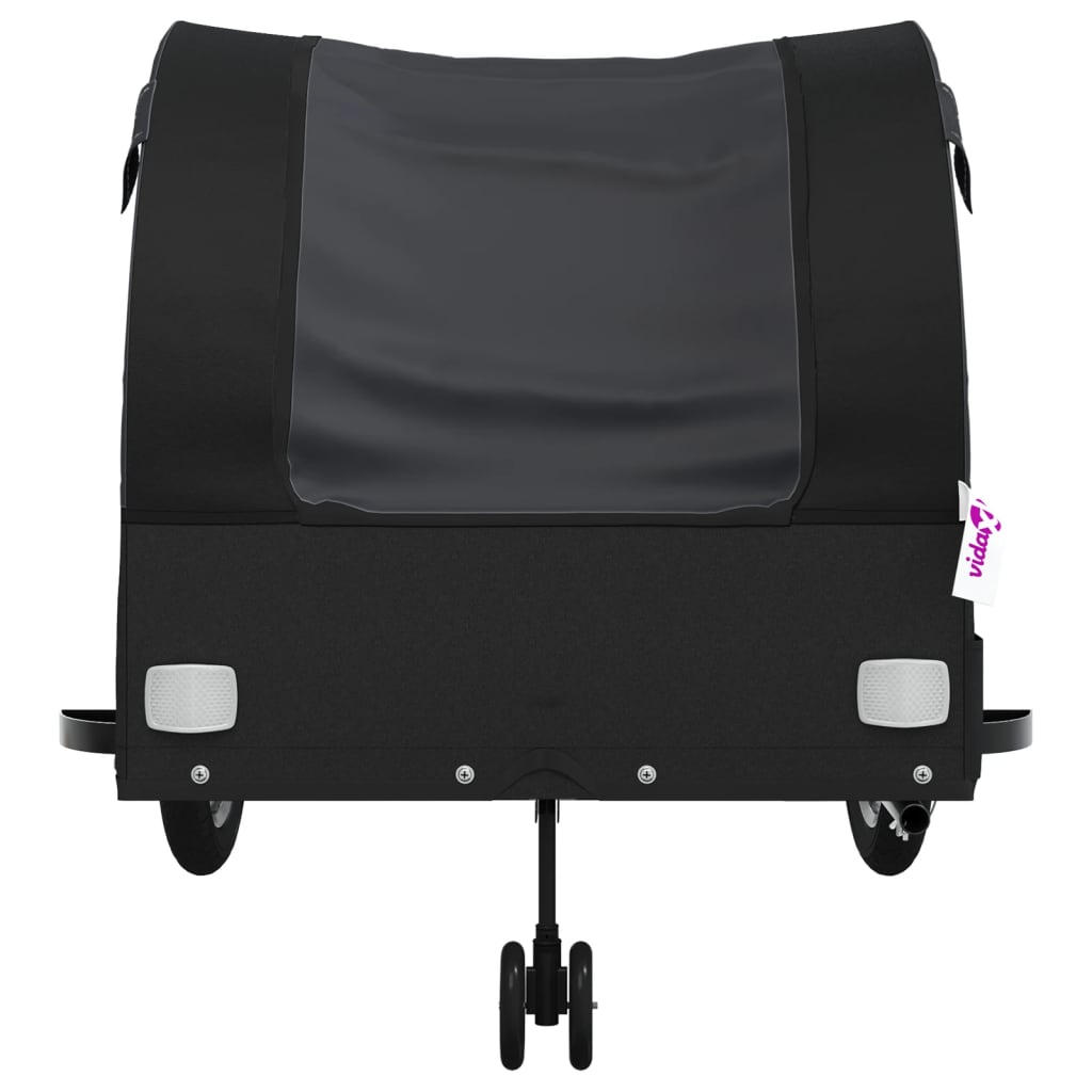 Bicycle Trailer Black 45 kg Iron
