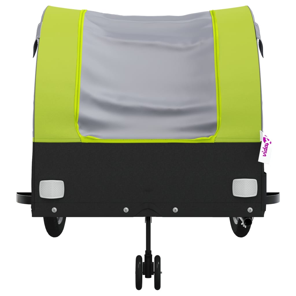 Bicycle Trailer Black and Green 45 kg Iron