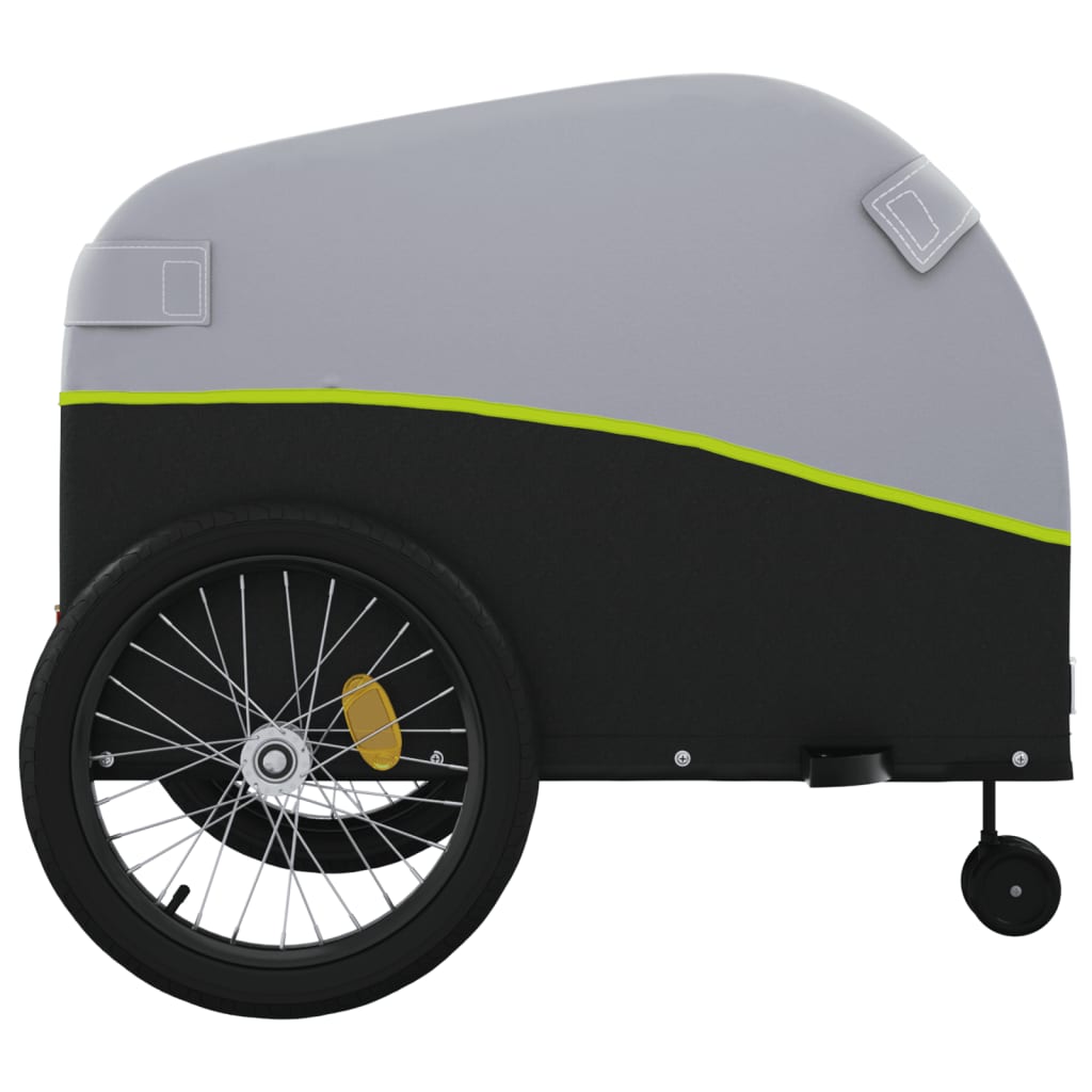 Bicycle Trailer Black and Green 45 kg Iron