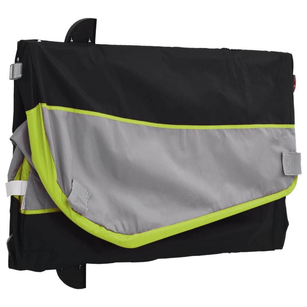 Bicycle Trailer Black and Green 45 kg Iron