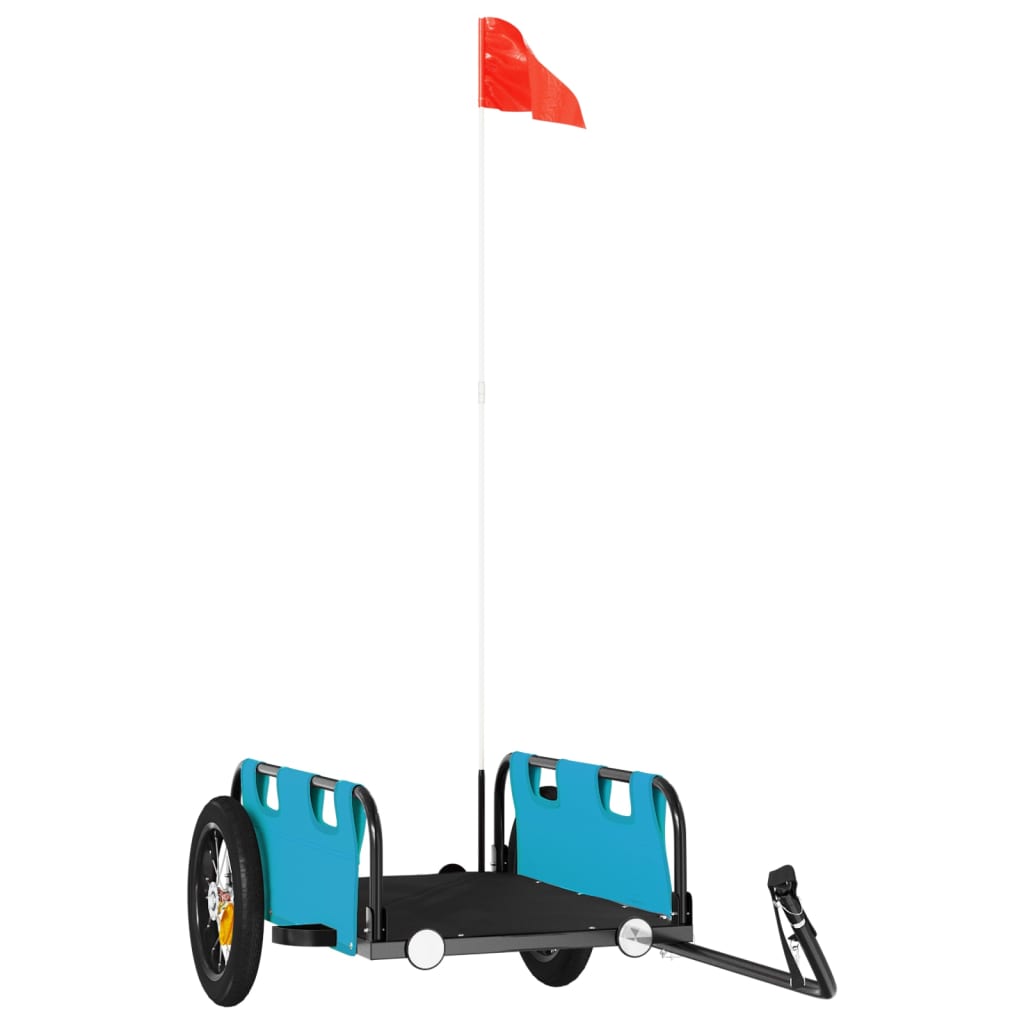 Bicycle Trailer Blue Oxford Fabric and Iron