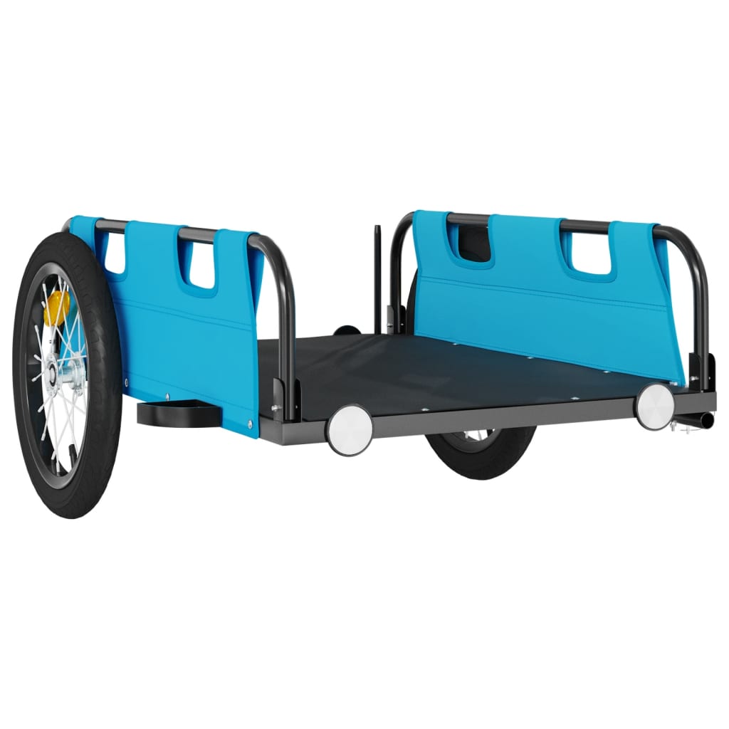 Bicycle Trailer Blue Oxford Fabric and Iron