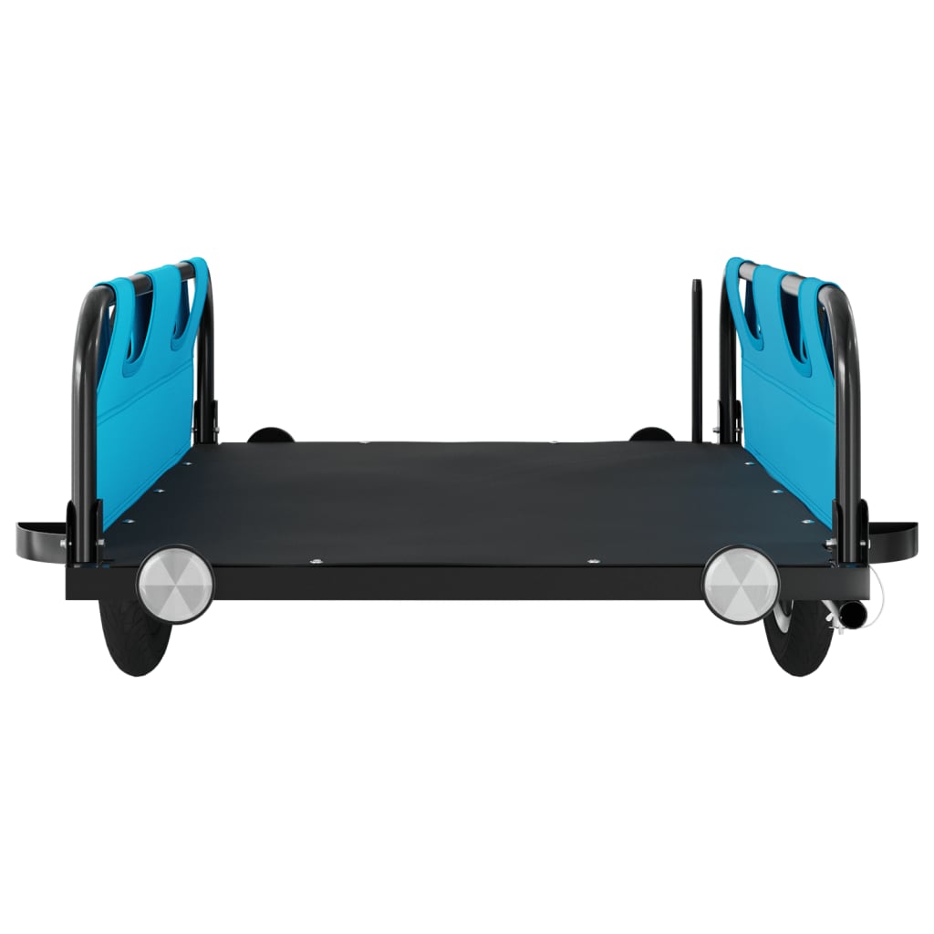 Bicycle Trailer Blue Oxford Fabric and Iron