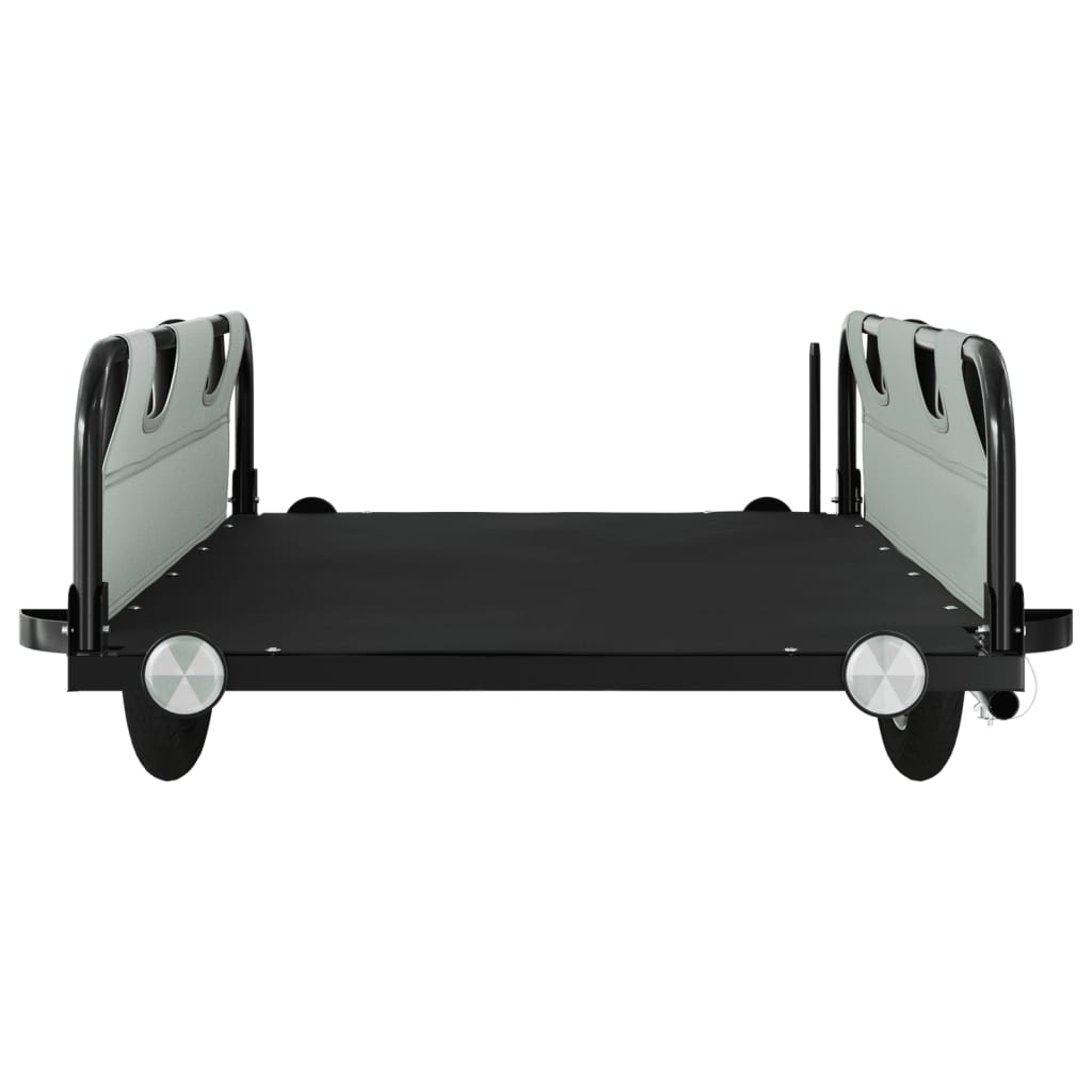 Bicycle Trailer Gray Oxford Fabric and Iron