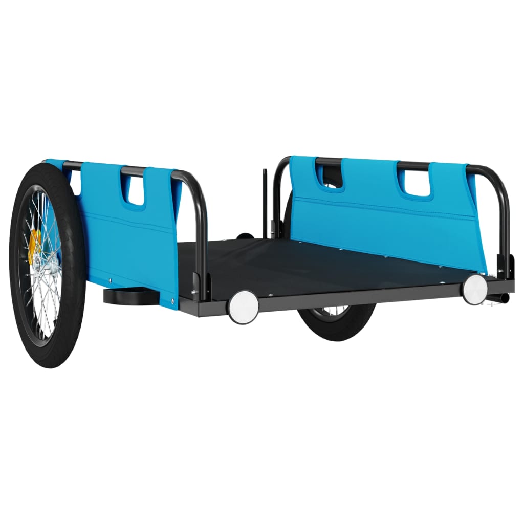 Bicycle Trailer Blue Oxford Fabric and Iron