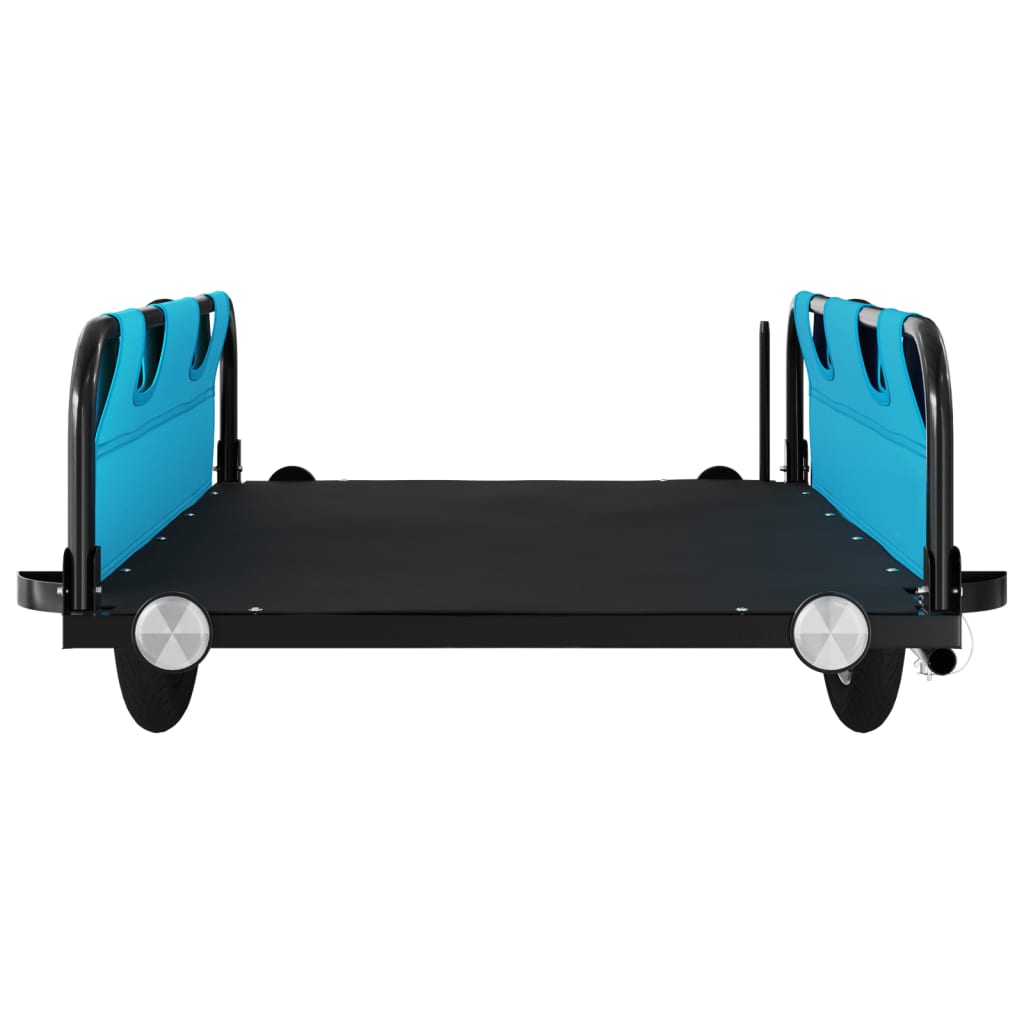Bicycle Trailer Blue Oxford Fabric and Iron