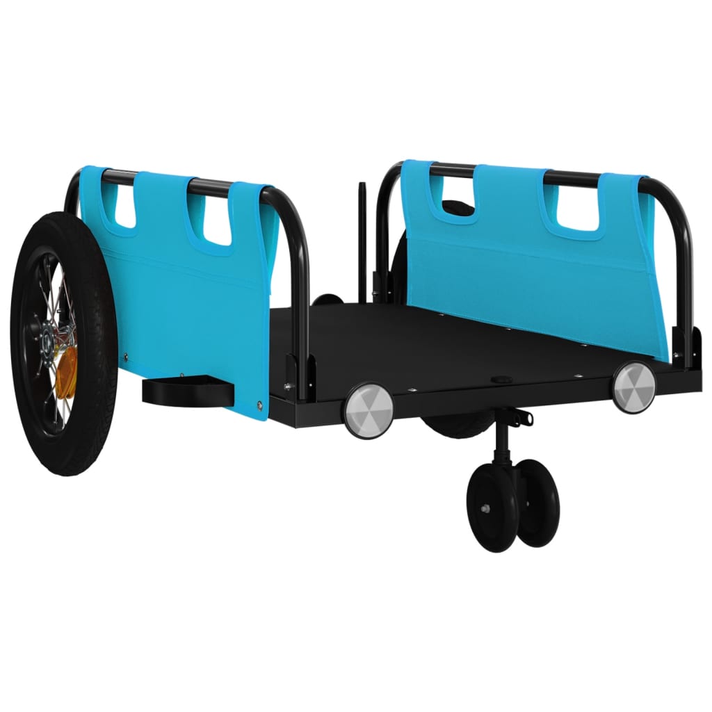 Bicycle Trailer Blue Oxford Fabric and Iron