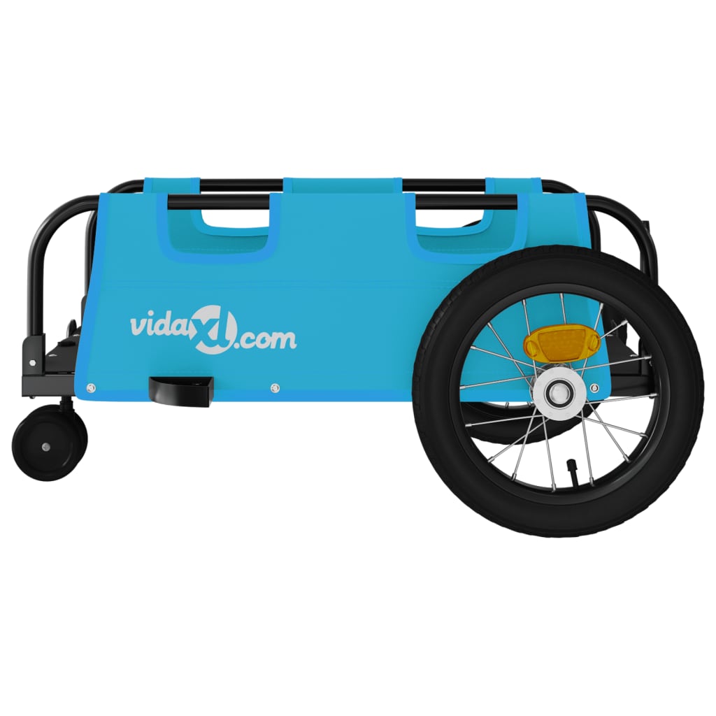 Bicycle Trailer Blue Oxford Fabric and Iron