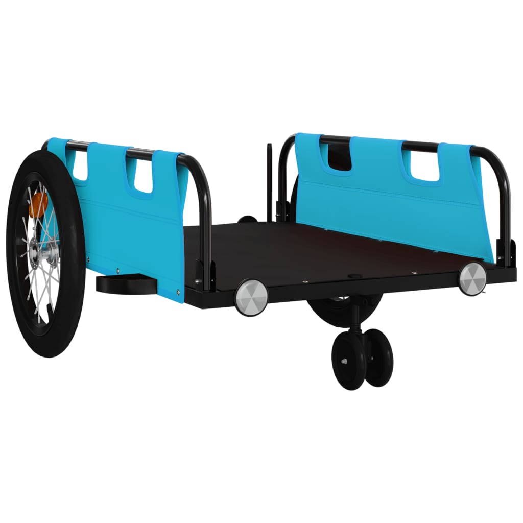 Bicycle Trailer Blue Oxford Fabric and Iron