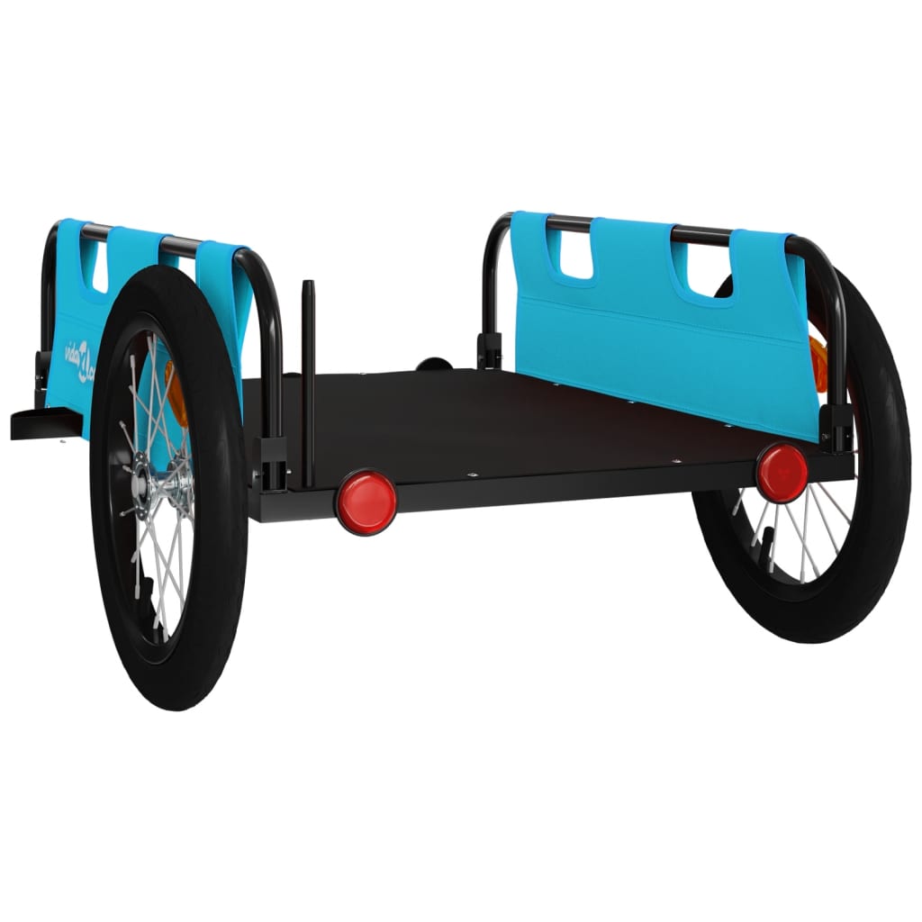 Bicycle Trailer Blue Oxford Fabric and Iron