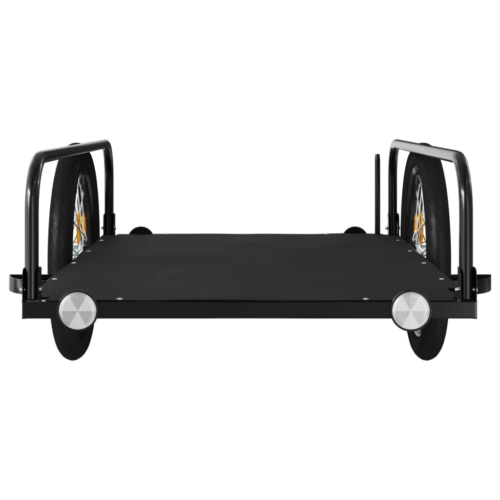 Bicycle Trailer Black 135x70x37 cm Iron