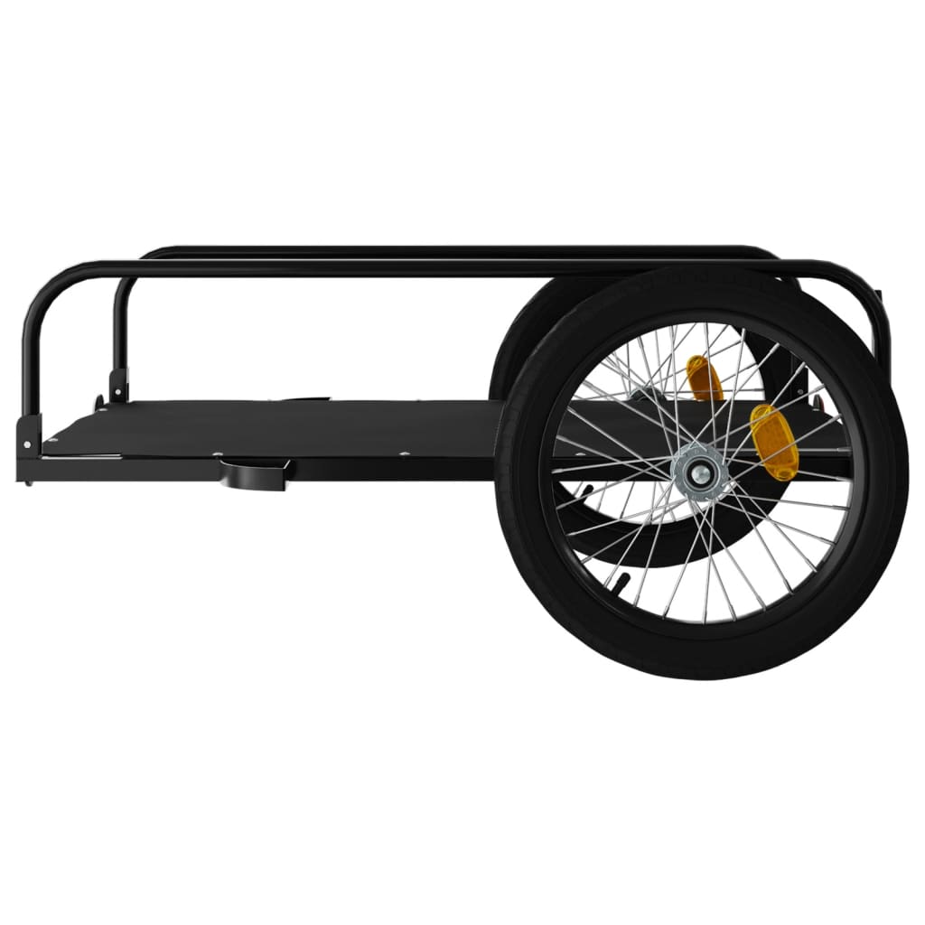 Bicycle Trailer Black 135x70x37 cm Iron
