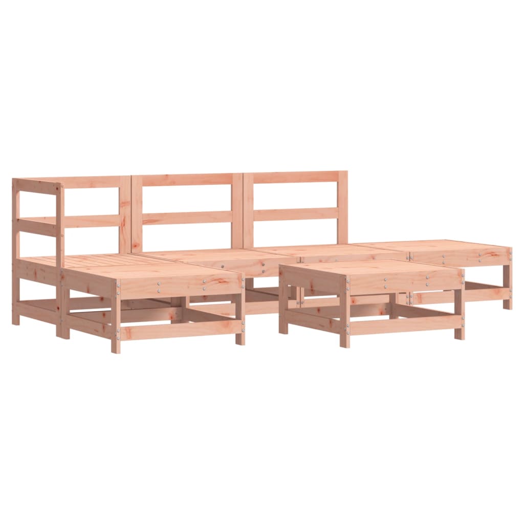 6-tlg. Garten-Lounge-Set Massivholz Douglasie