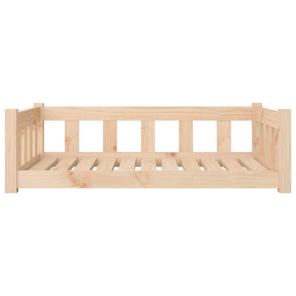 Lit pour chien 95,5x65,5x28 cm en bois de pin massif