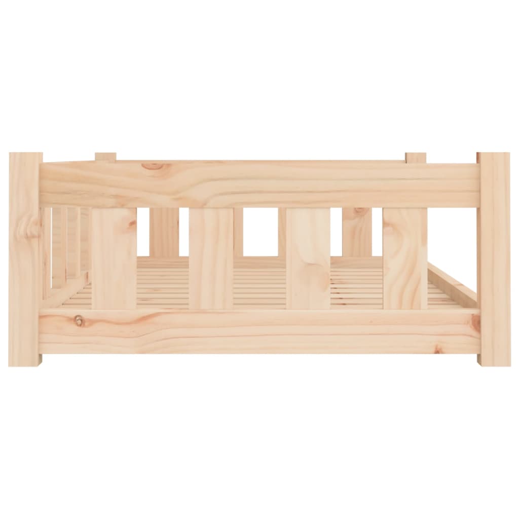 Lit pour chien 95,5x65,5x28 cm en bois de pin massif