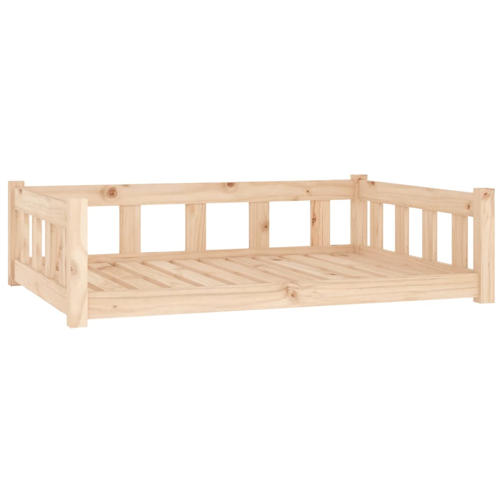 Dog bed 105.5x75.5x28 cm solid pine wood