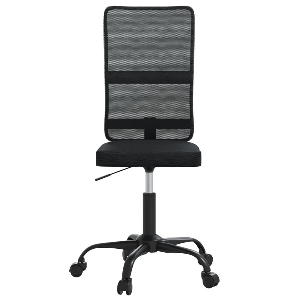Chaise de bureau en maille noire