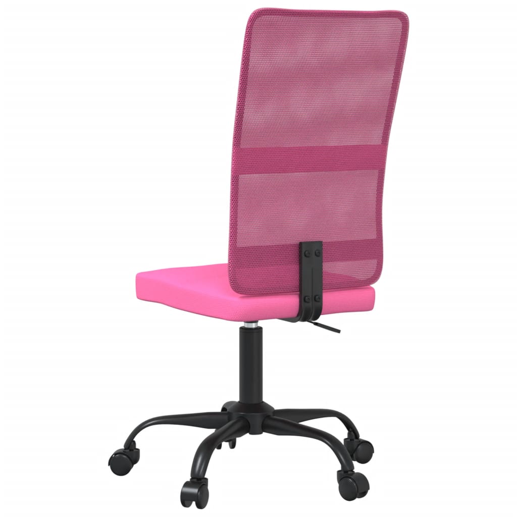 Bürostuhl Höhenverstellbar Rosa Netzstoff