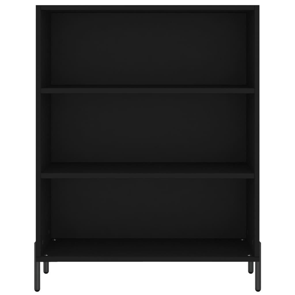 Armoire étagère noire 69,5x32,5x90 cm en bois