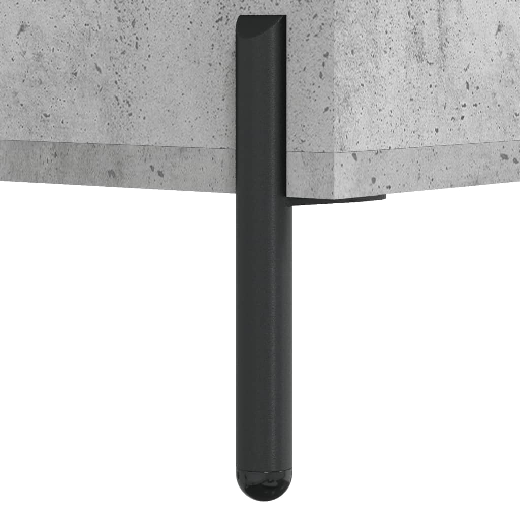 Armoire à étagères gris béton 69,5x32,5x90 cm en bois
