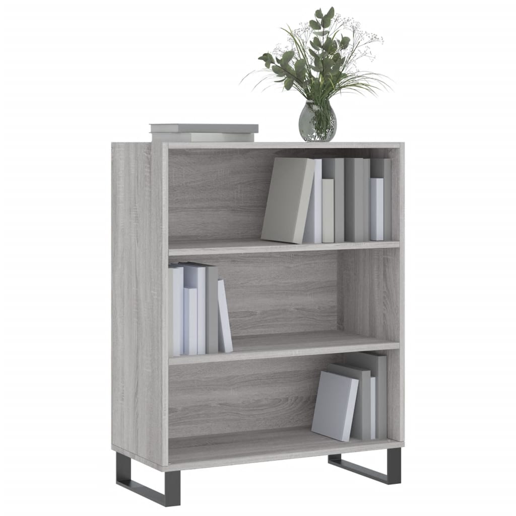 Armoire étagère gris Sonoma 69,5x32,5x90 cm en bois