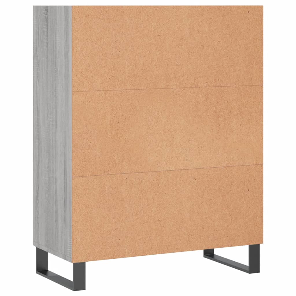 Armoire étagère gris Sonoma 69,5x32,5x90 cm en bois