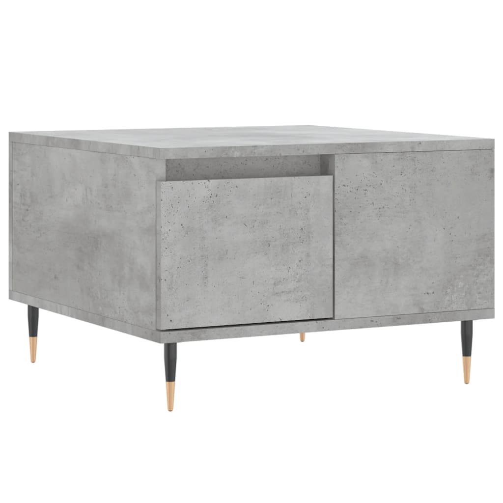 Table basse gris béton 55x55x36,5 cm en bois
