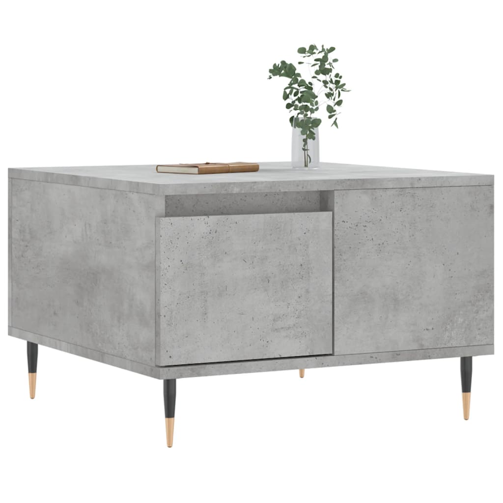 Table basse gris béton 55x55x36,5 cm en bois